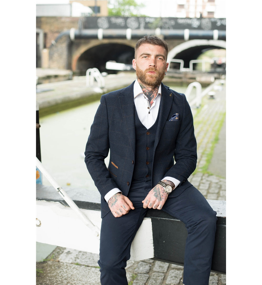 Fratelli Windowpane Waistcoat