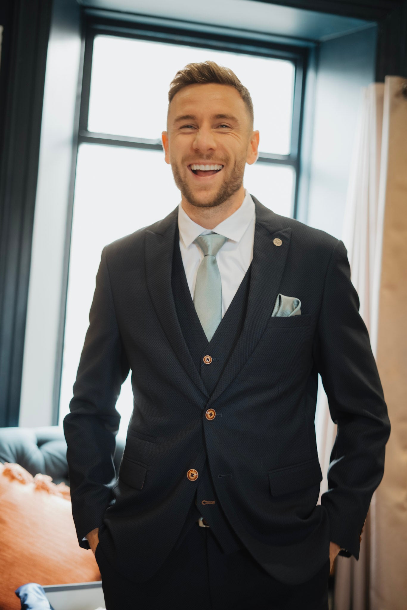 Marc Darcy Max Navy 3 Piece Suit