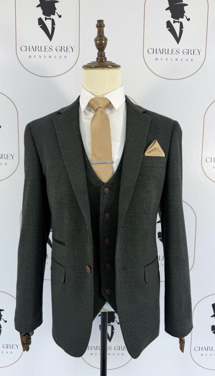 Charles Grey Arthur Olive Waistcoat