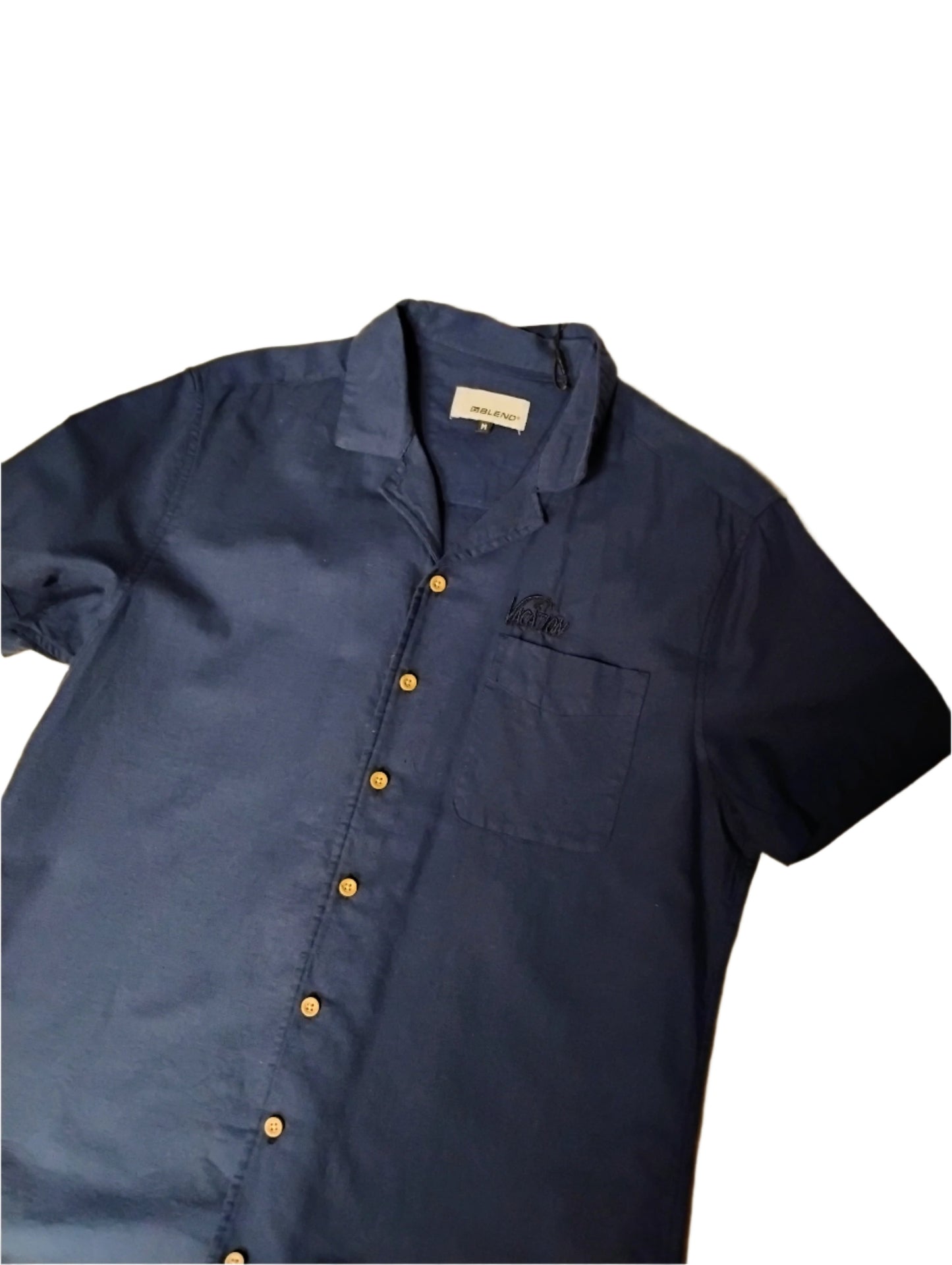 Blend Short Sleeve Vacation shirt in Navy