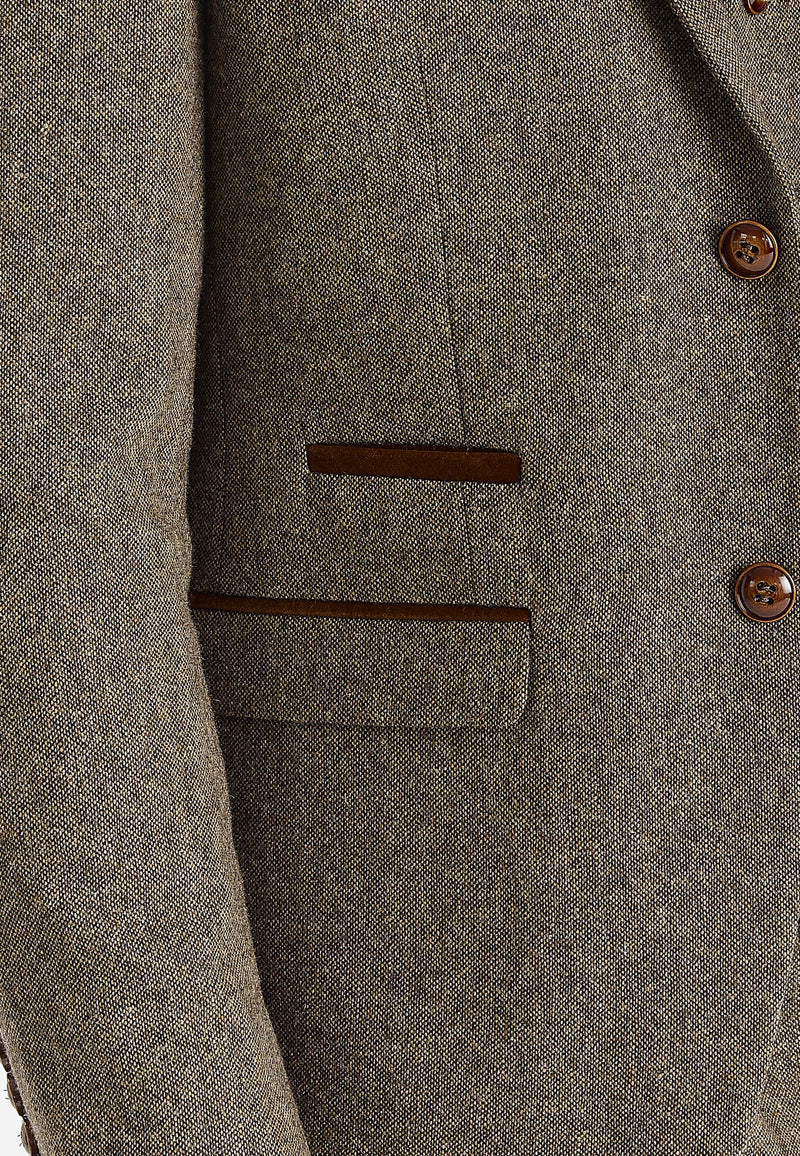 Paul Andrew - Oscar Brown Tweed Jacket