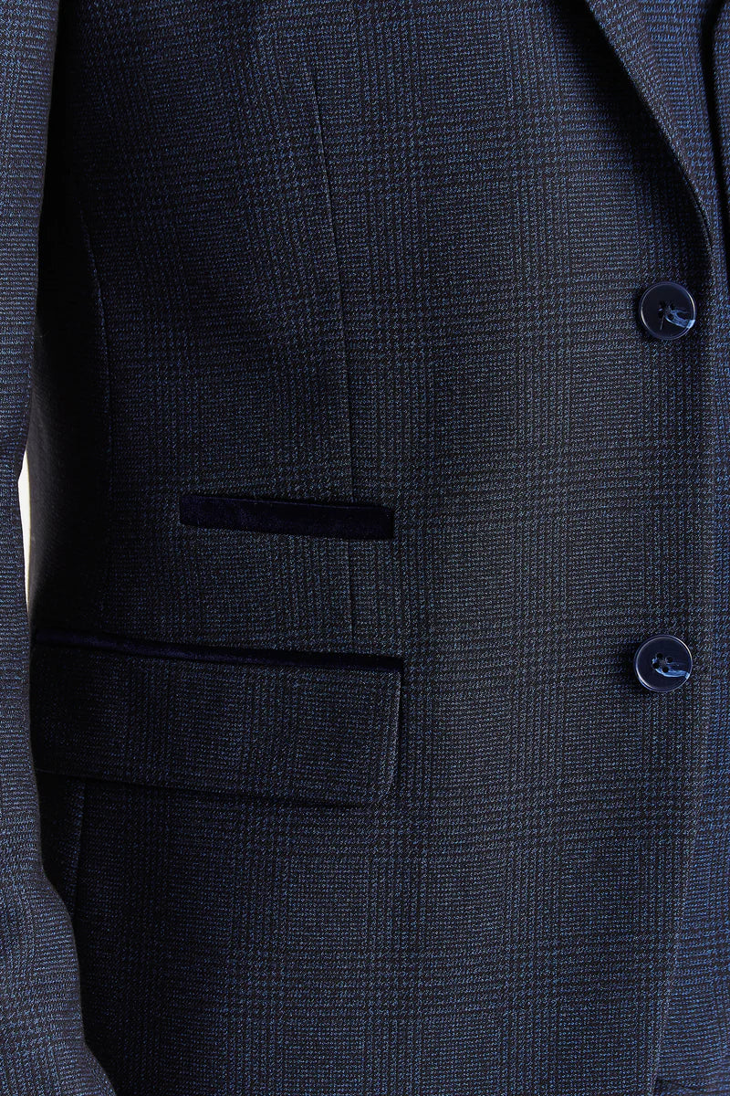 Paul Andrew - Regent Navy Check Jacket