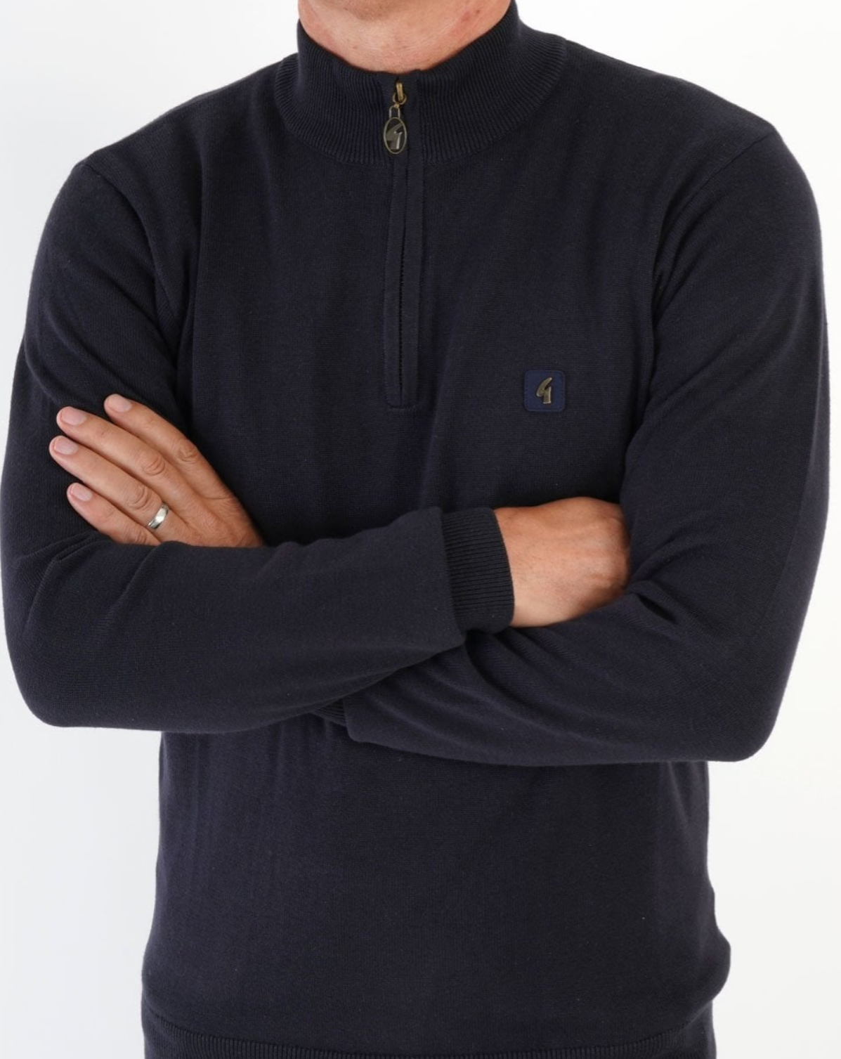 Gabicci Naxton Zip Long Sleeve Navy