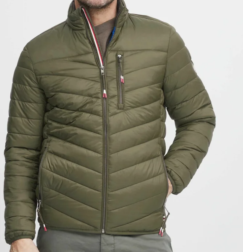 FQ1924 Jacob padded jacket in Grape Leaf