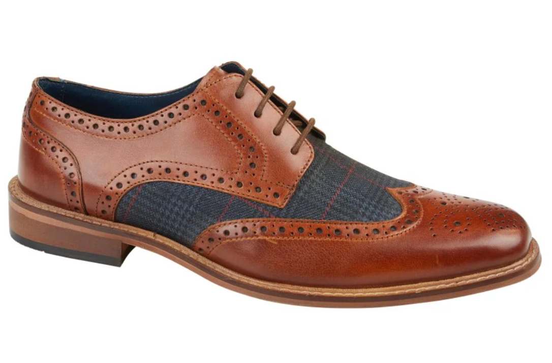 Goor Roamers Oxford Brogue Tan Shoes