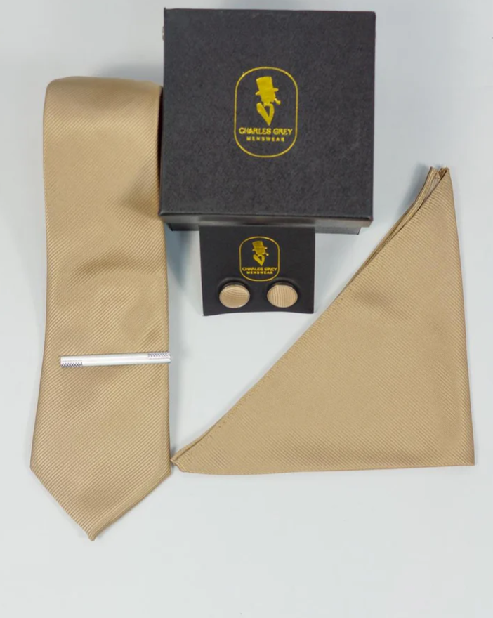Charles Grey Champagne Tie Set