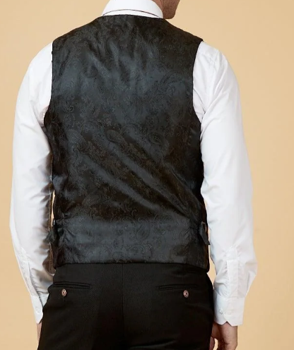 Marc Darcy Max Black Waistcoat
