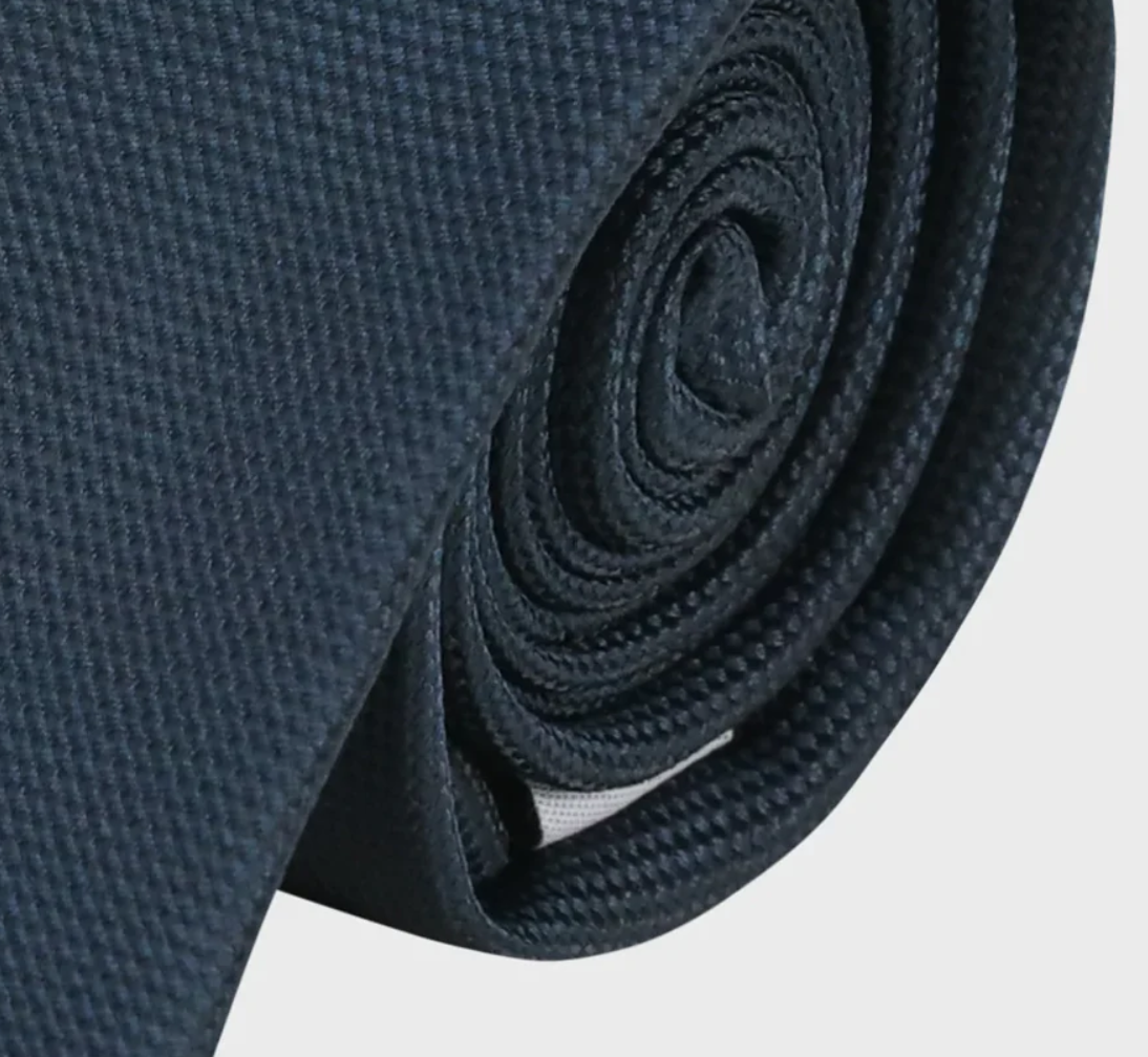 Sophos Plain Waffle Microfibre Navy tie