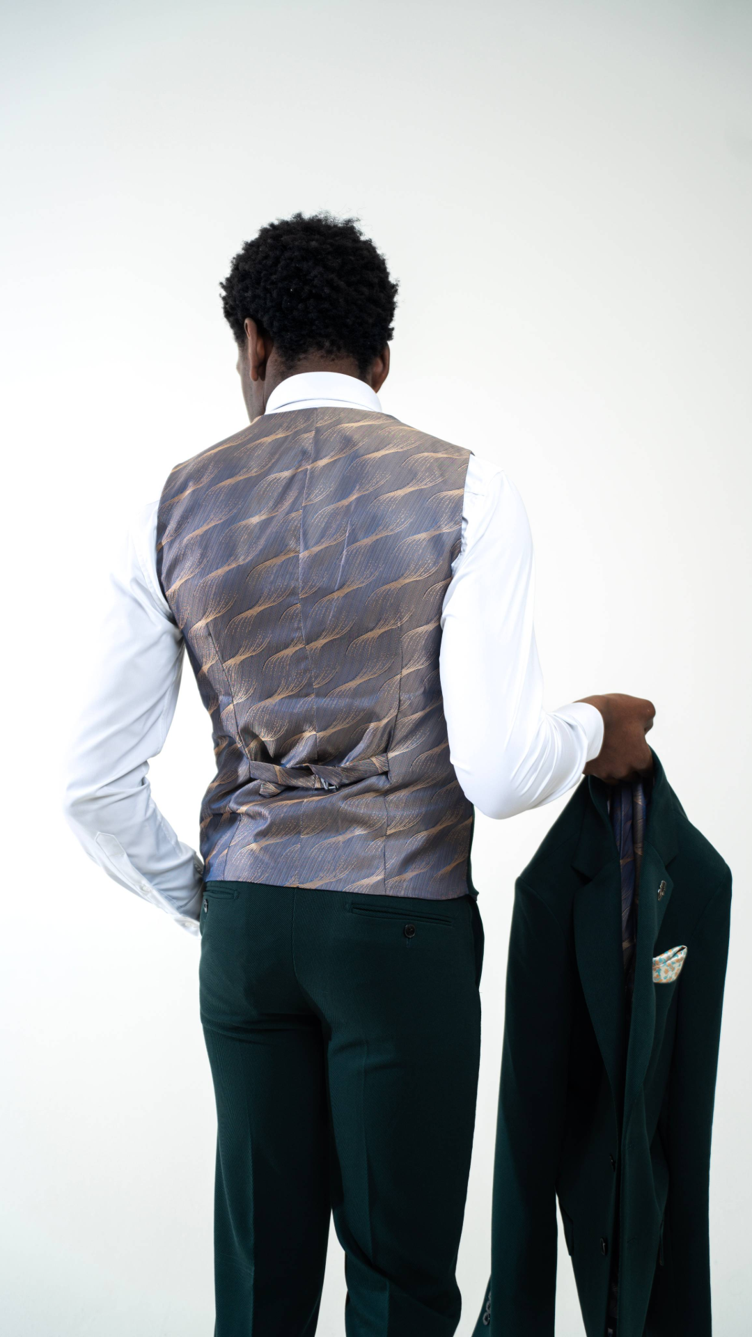 Charles Grey Sandro Olive Waistcoat