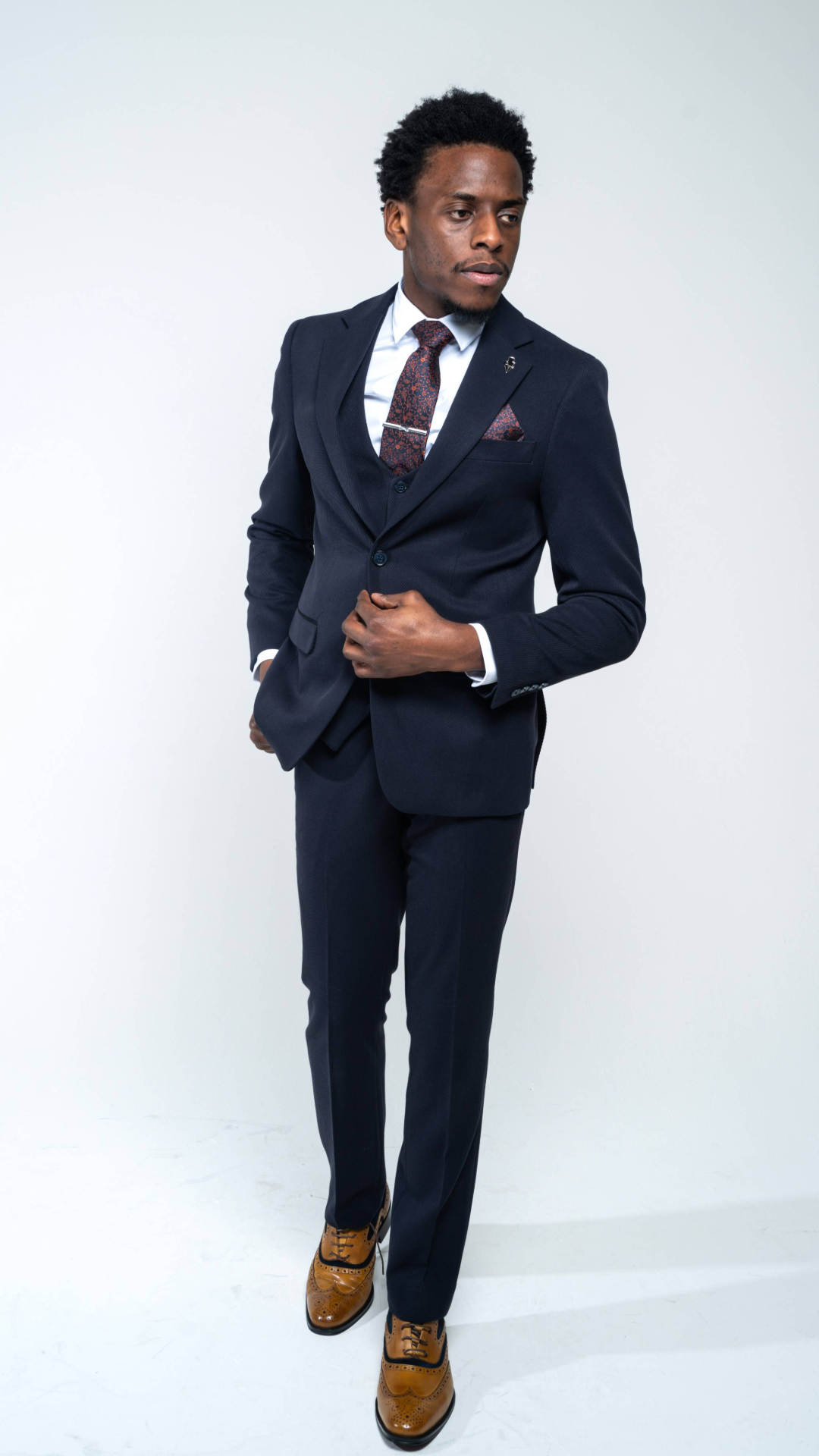 Charles Grey Sandro Navy 3 Piece Suit