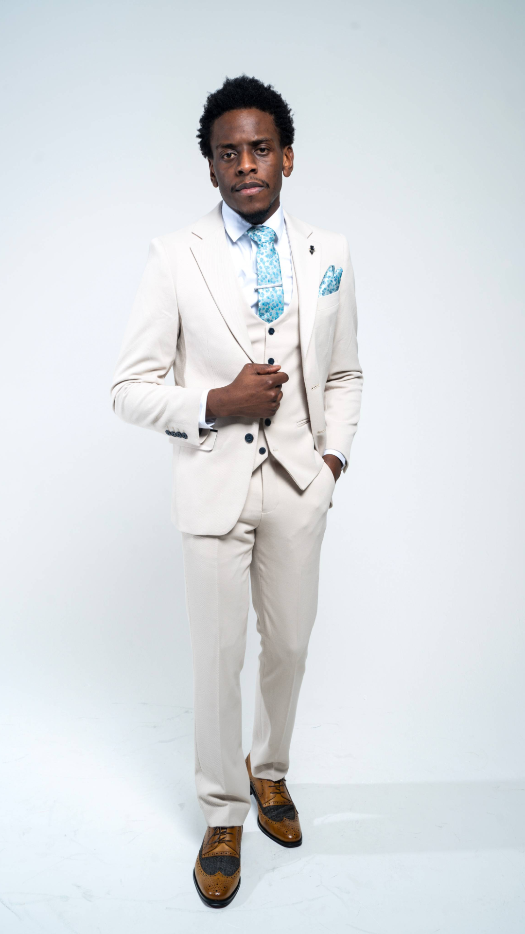 Charles Grey Sandro Beige Trousers