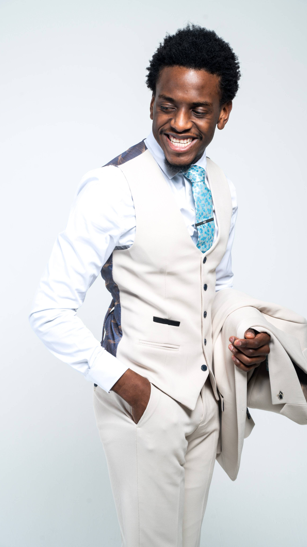 Charles Grey Sandro Beige 3 Piece Suit