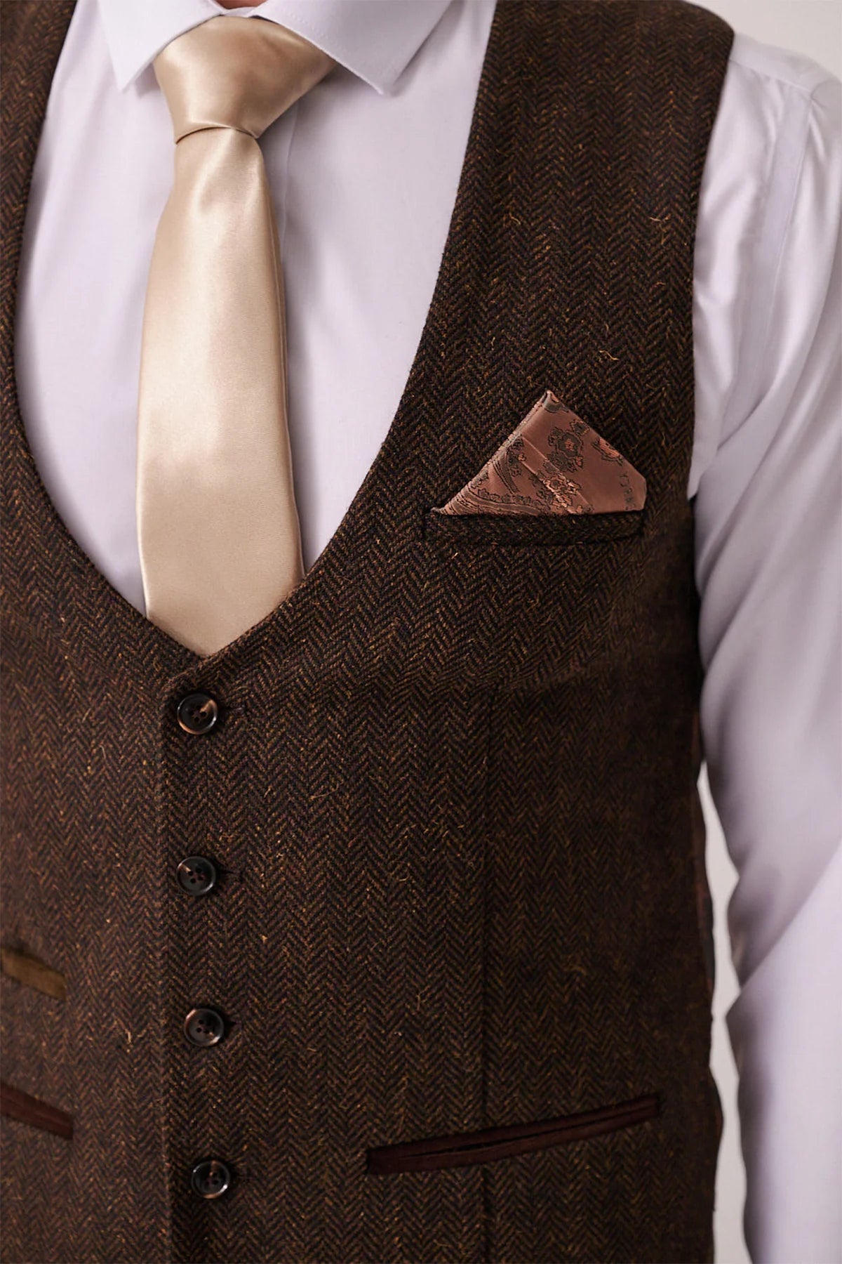 Marc Darcy Dean Brown Waistcoat