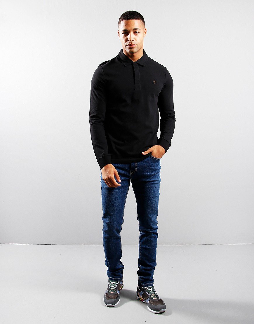 Farah Haslam LS Polo Black