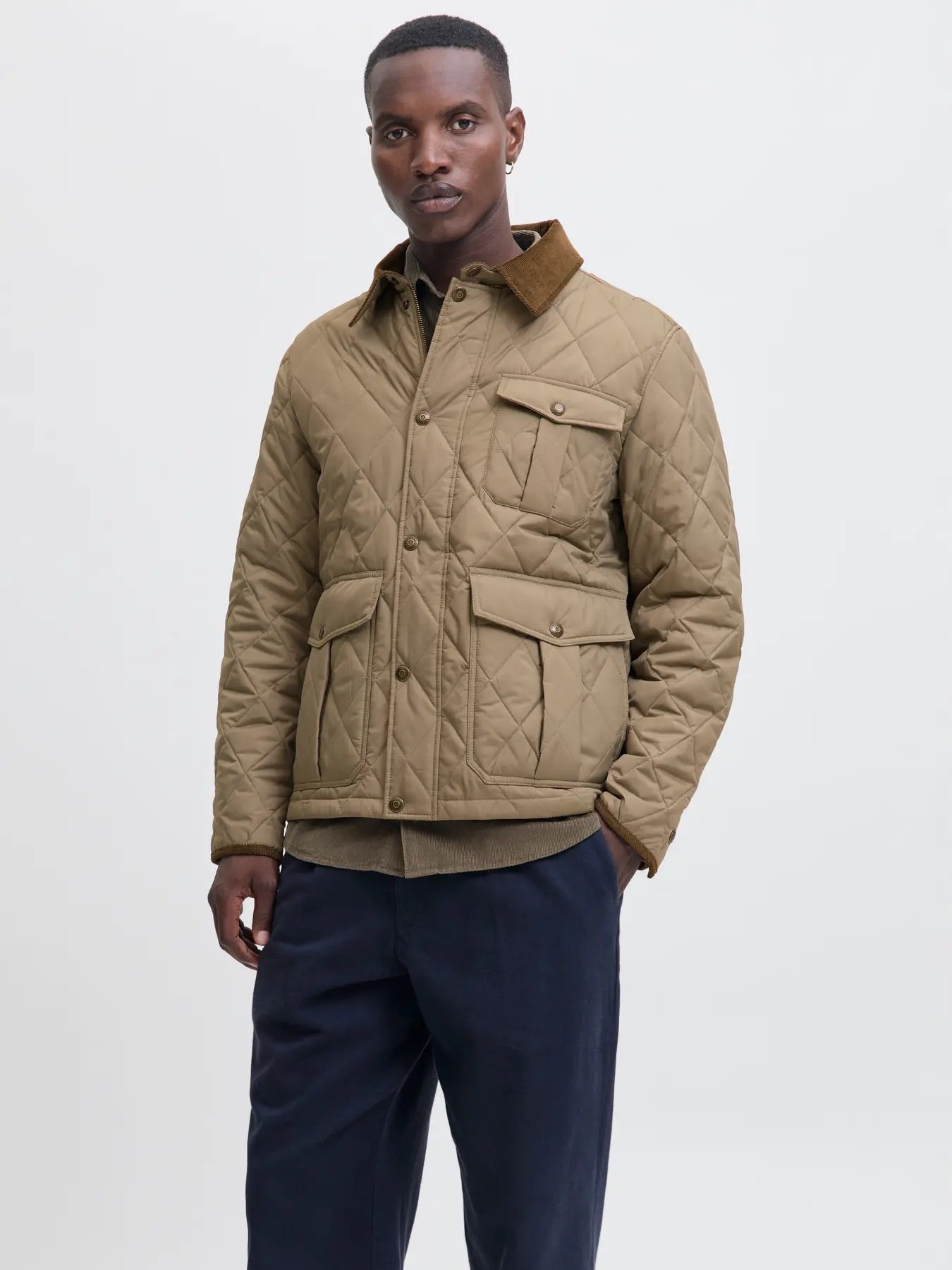Jack & Jones Brindle Quilted Jacket