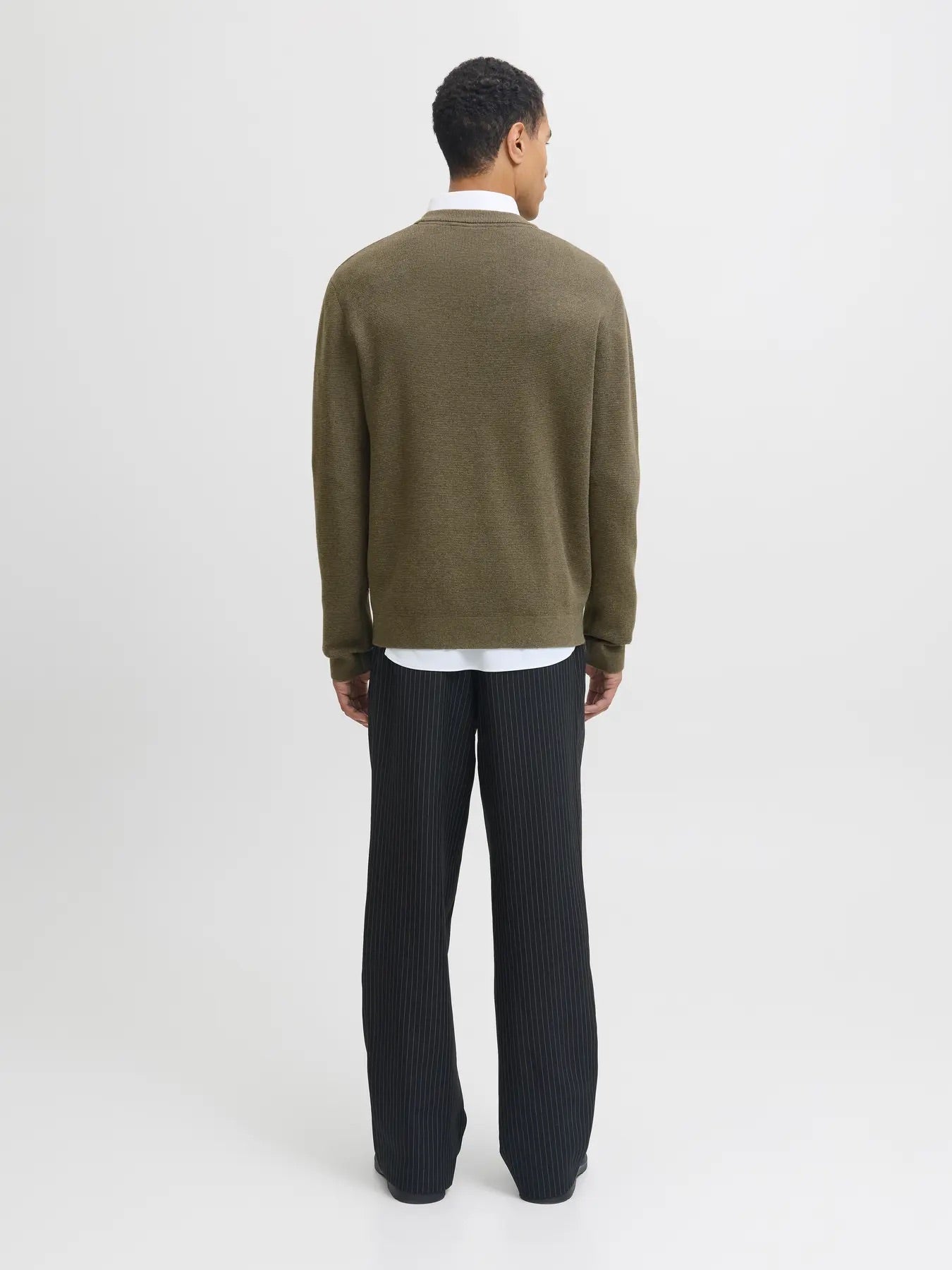 Jack & Jones Green Milano Knit Crew Neck