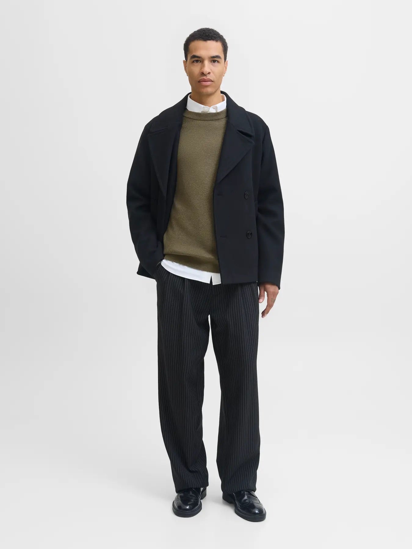 Jack & Jones Green Milano Knit Crew Neck