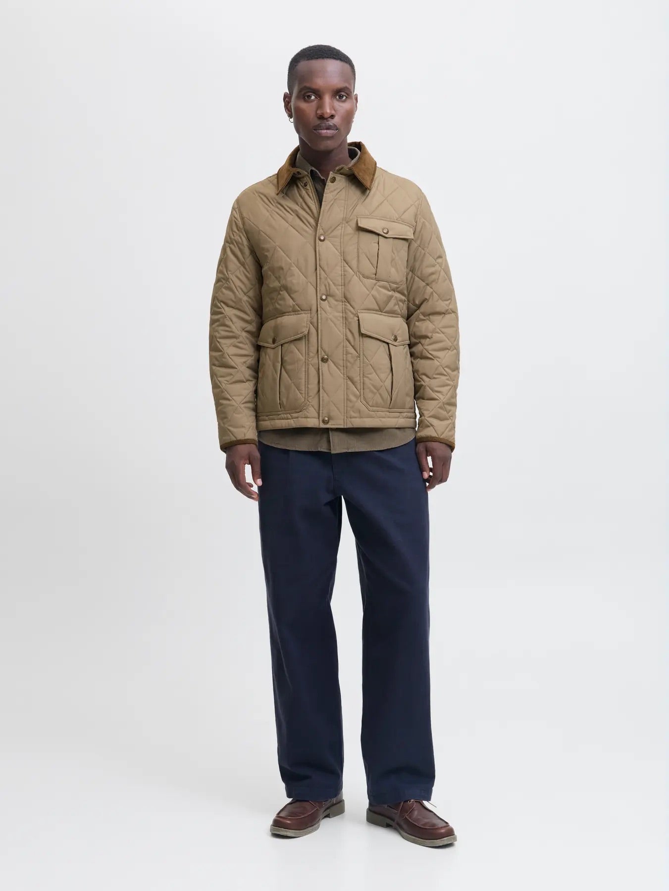 Jack & Jones Brindle Quilted Jacket