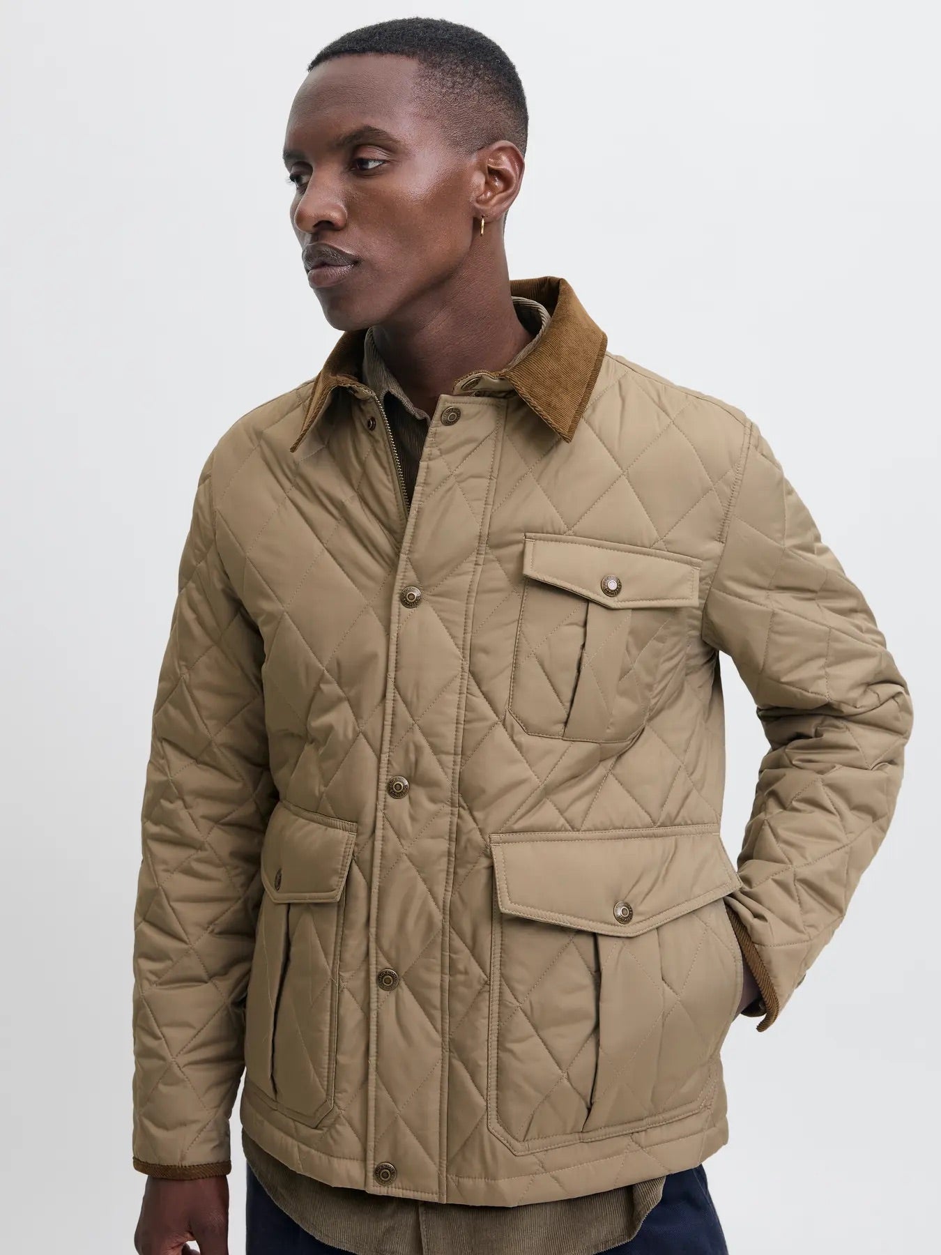 Jack & Jones Brindle Quilted Jacket