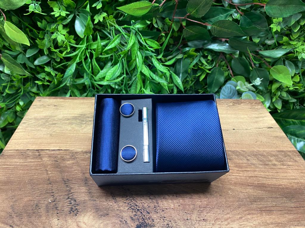 Charles Grey Royal blue Tie Set