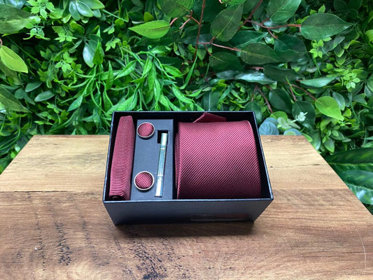 Charles Grey Wine Tie Set
