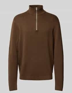 Jack & Jones Half Zip Jumper Delicioso/Brown