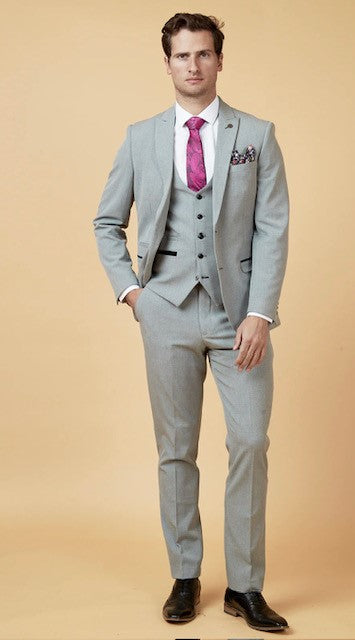 Marc Darcy Bromley Silver 3 Piece Suit