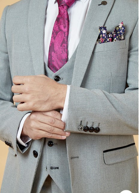 Marc Darcy Bromley Silver 3 Piece Suit