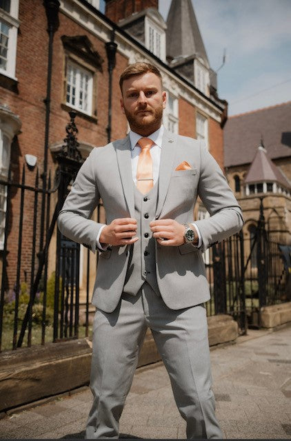 Marc Darcy Bromley Silver 3 Piece Suit