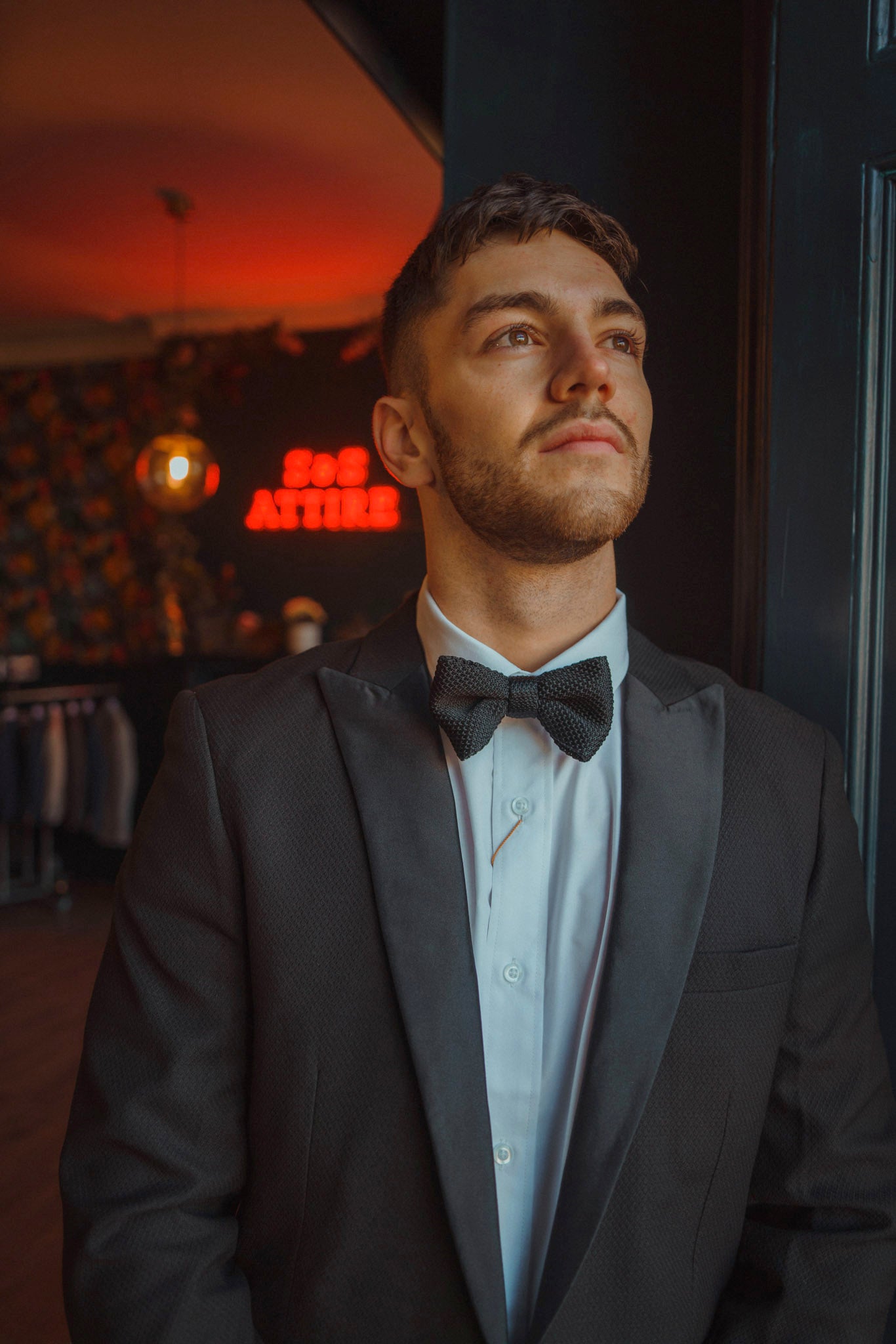 Marc Darcy Dalton Black Tuxedo Jacket