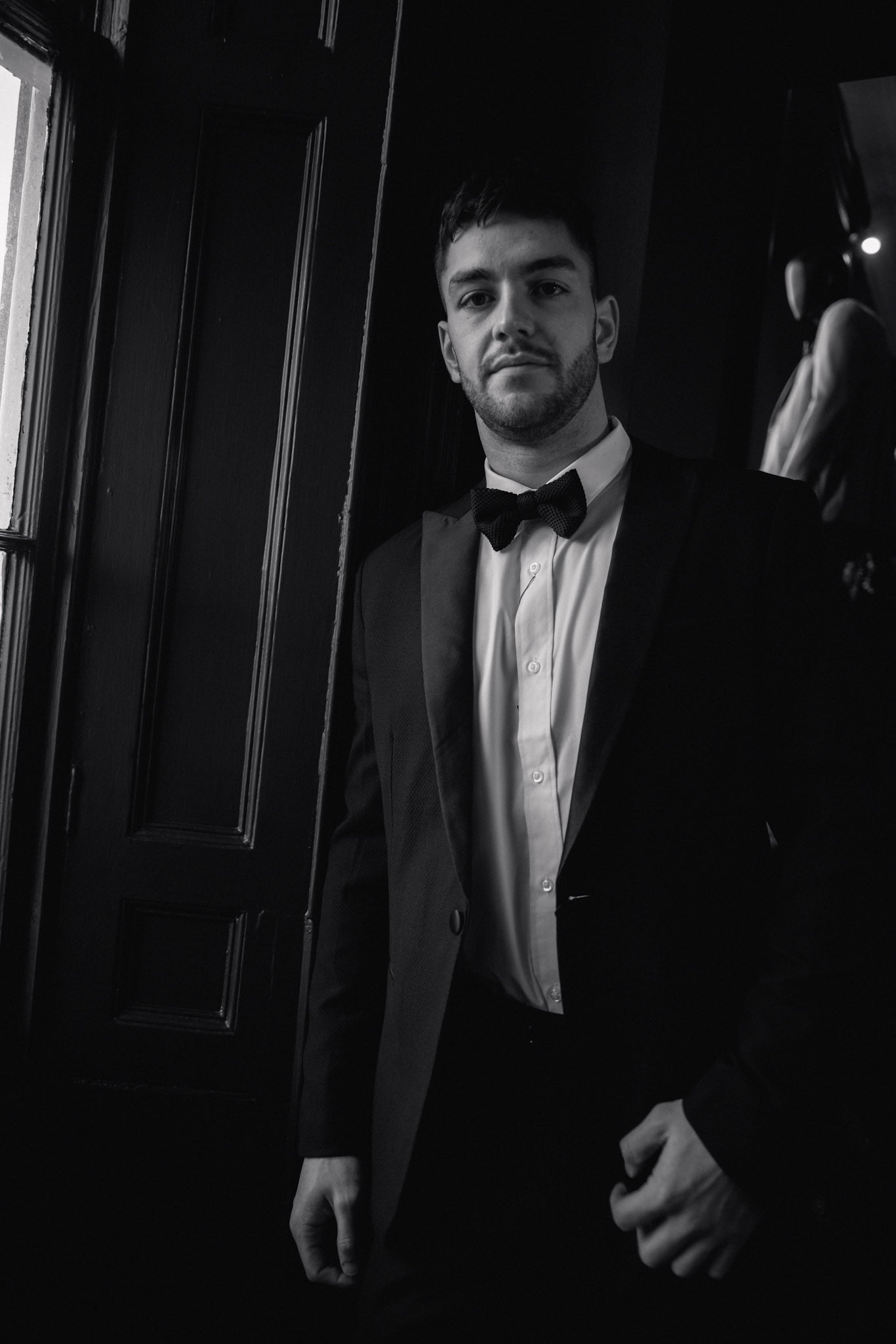 Marc Darcy Dalton Black Tuxedo Jacket
