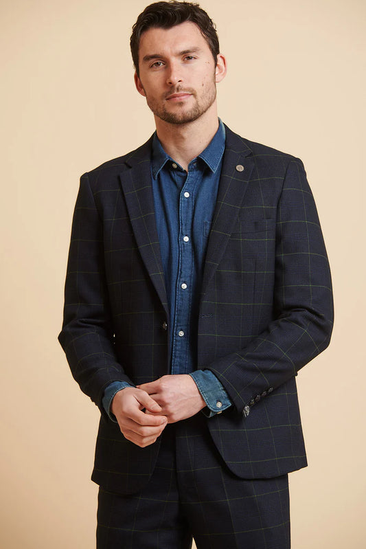 Marc Darcy Edinson Navy Green Jacket
