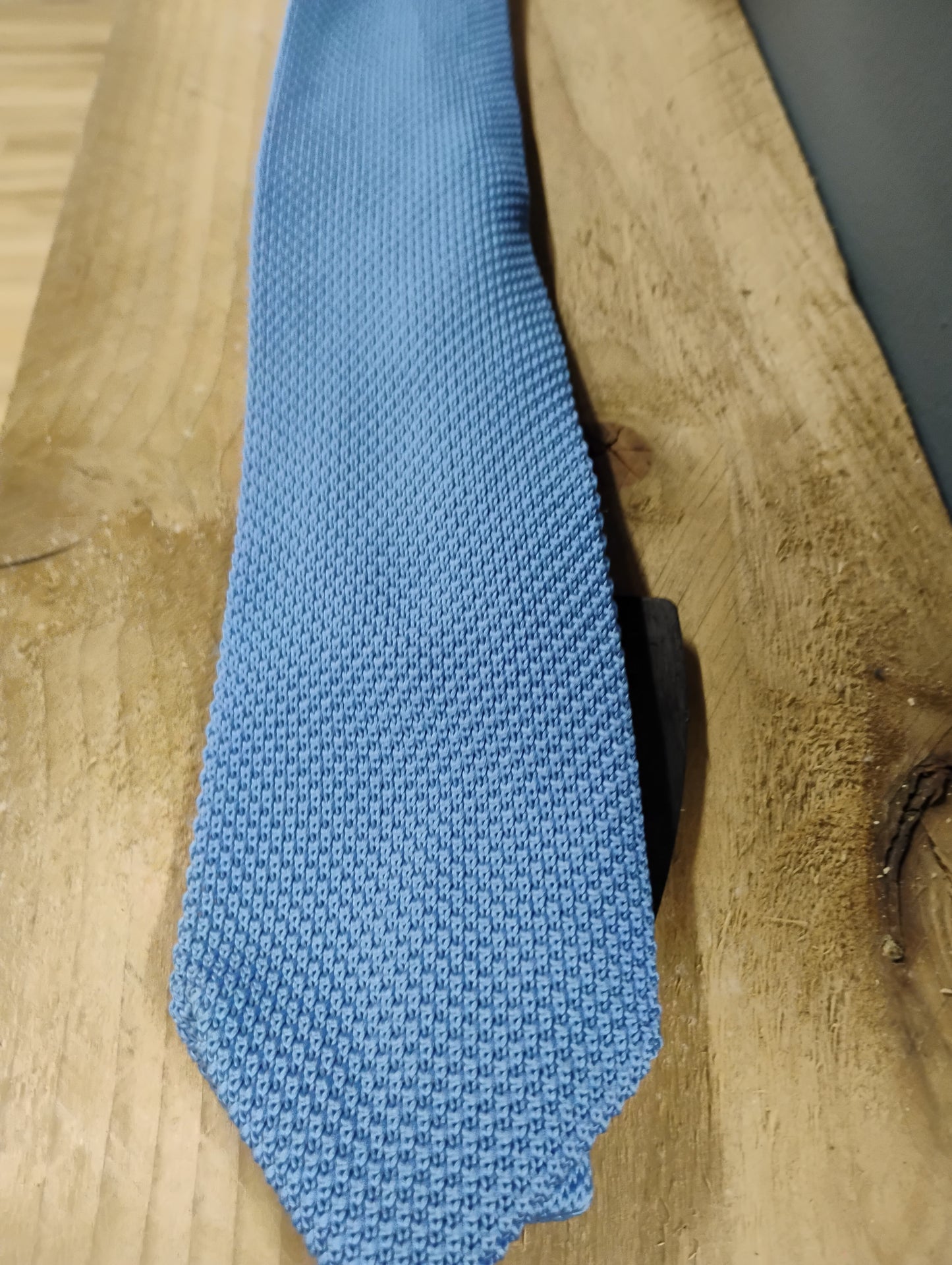Knitted Sky Blue tie