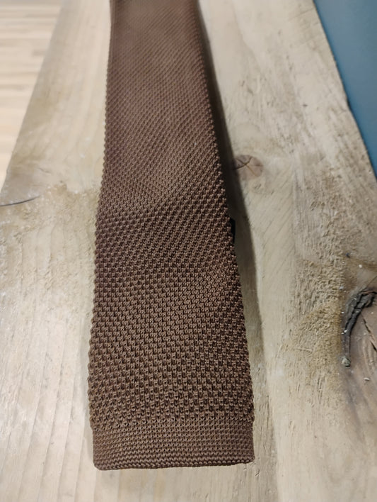 Knitted Brown tie