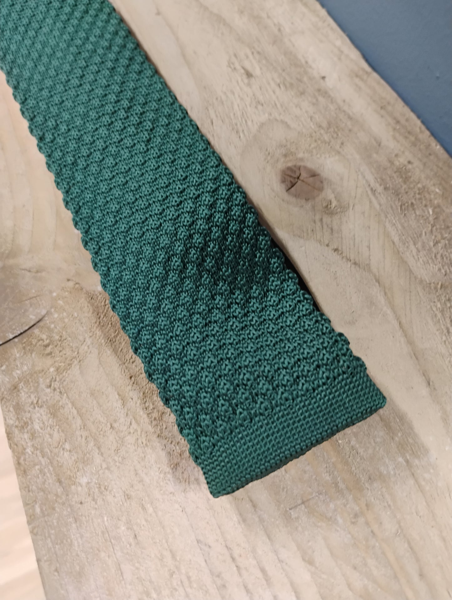 Knitted Dark Green tie