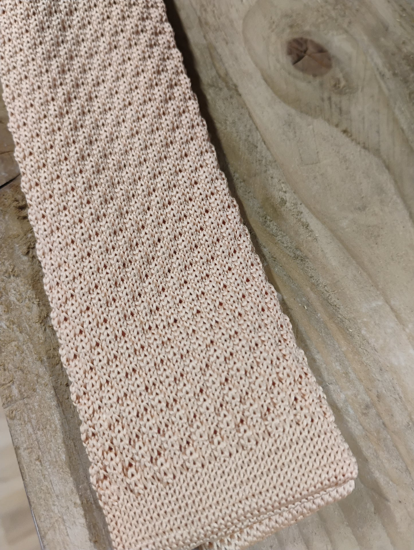 Knitted Champagne tie