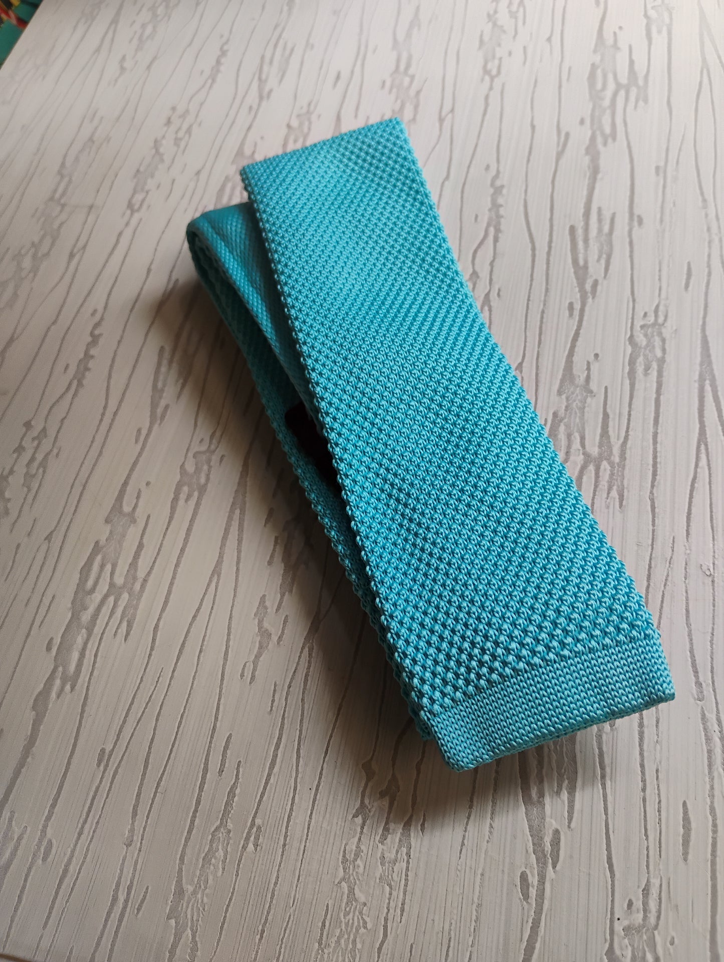 S&S Attire Knitted Tie Sky Blue