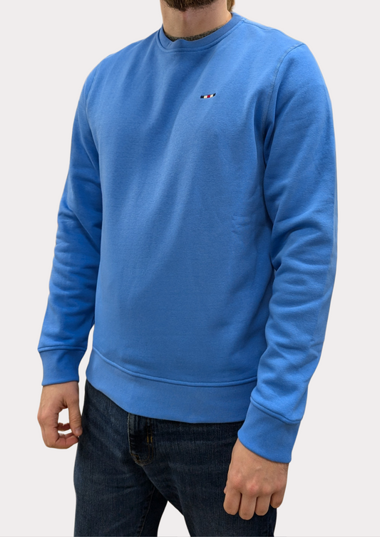 FQ1924 Blue Crew Neck Sweatshirt