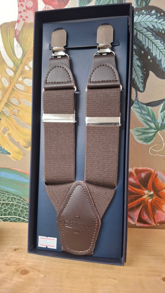 Cavani Mens Leather Braces