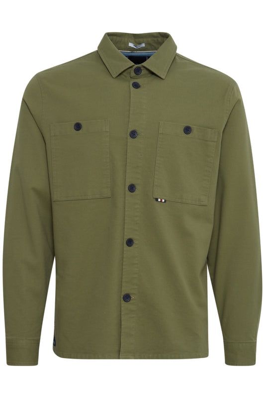 Green Canvas Overshirt by FQ1924