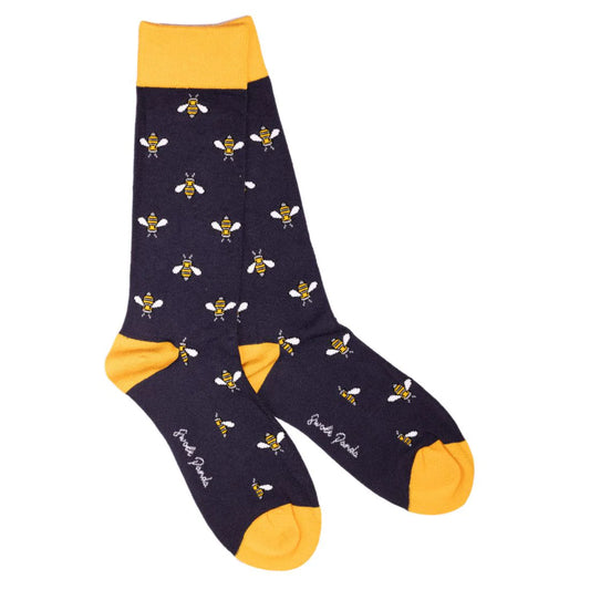 Swole Panda Bumble bee navy/yellow socks