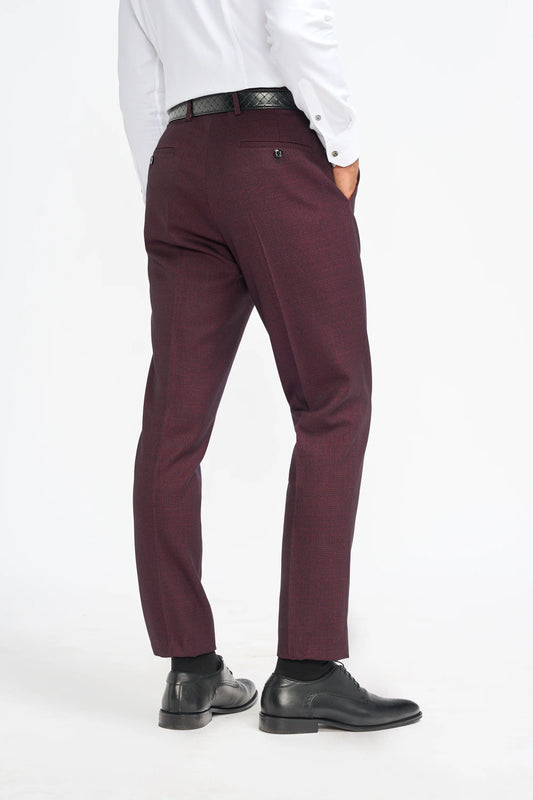 Cavani Caridi Wine Trousers