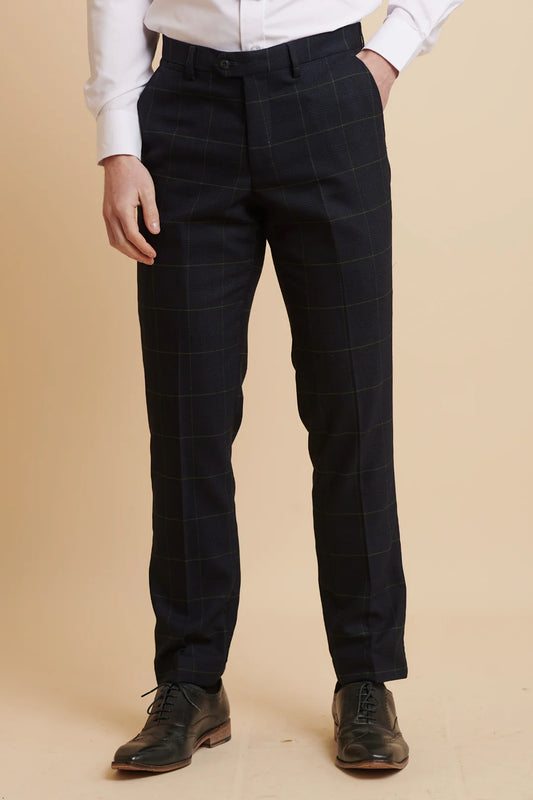Marc Darcy Edinson Navy Green Trousers