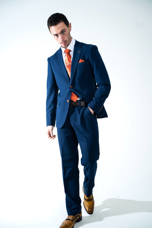 Charles Grey Charlton Blue Trousers