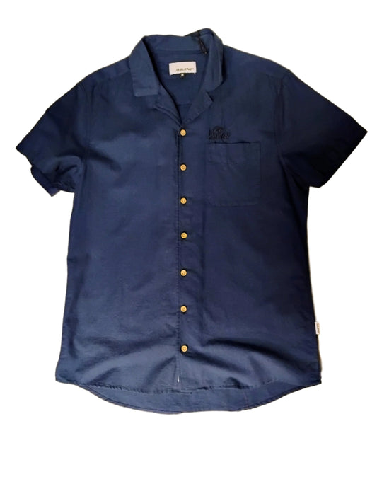 Blend Short Sleeve Vacation shirt in Navy