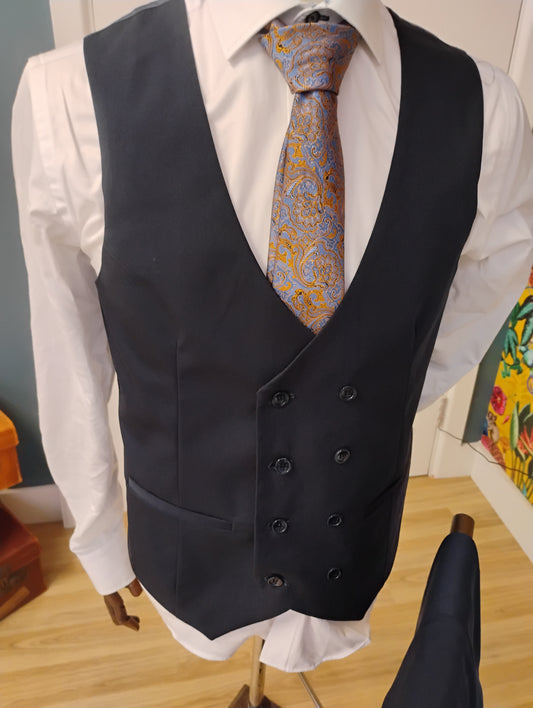 Charles Grey Eldon Navy Waistcoat