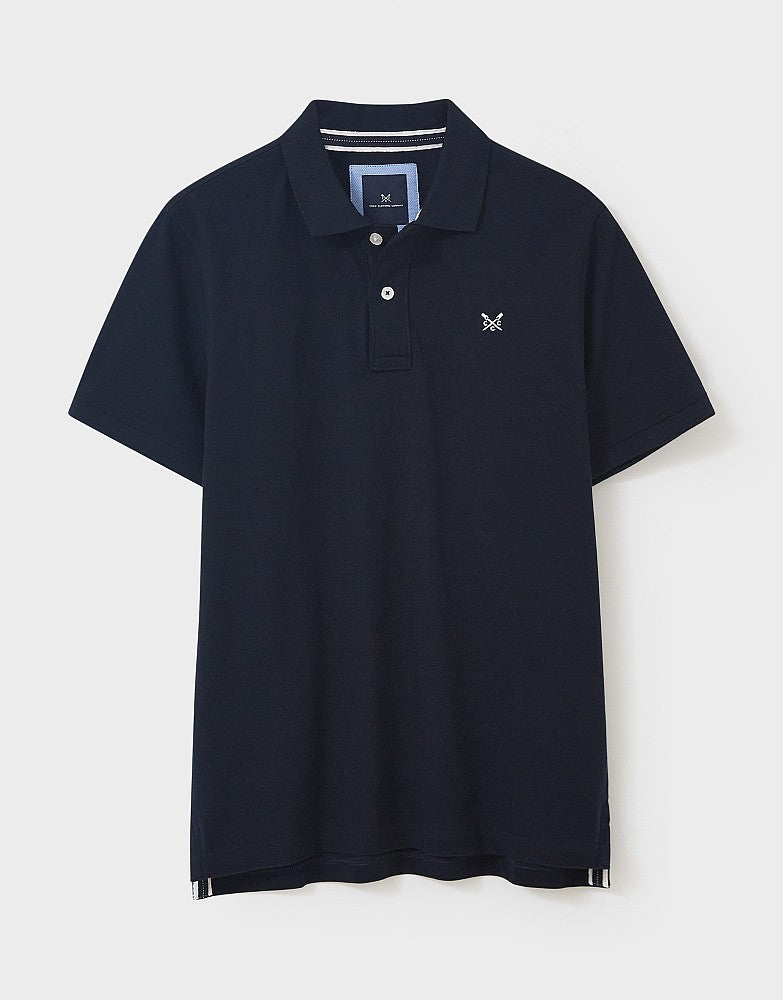 Classic Pique polo shirt navy by Crew clothing company