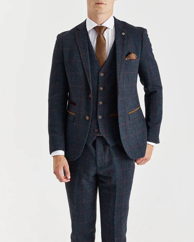 Paul Andrew - Madrid Navy Tweed Jacket