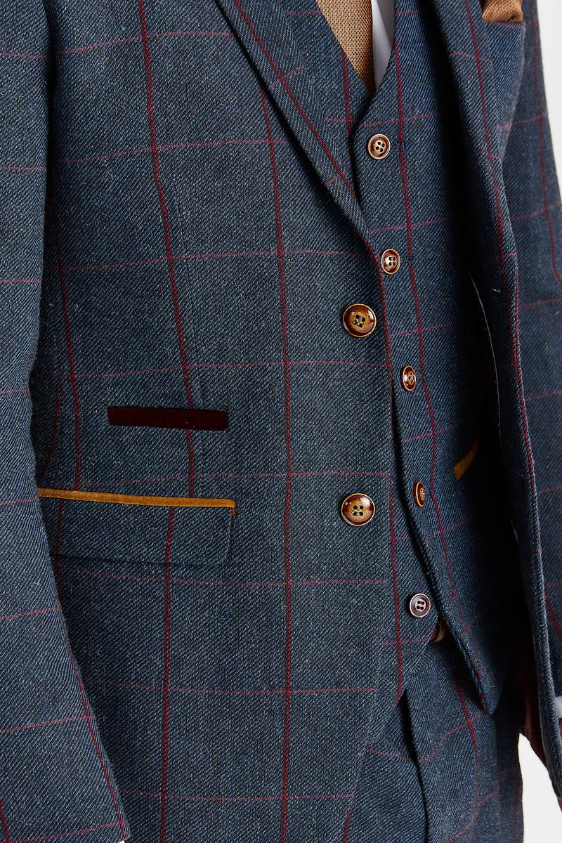 Paul Andrew - Madrid Navy Tweed Jacket