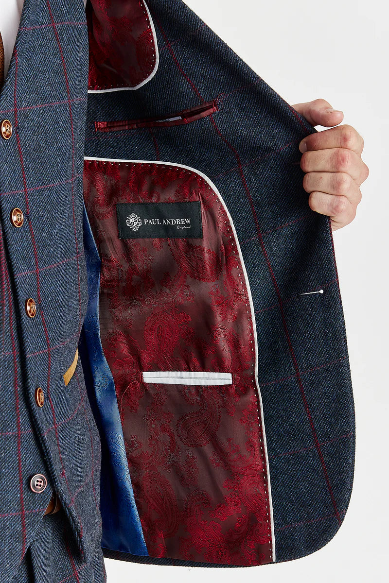 Paul Andrew - Madrid Navy Tweed Jacket